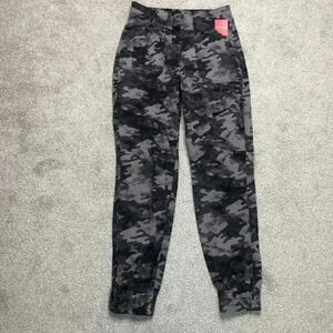 Spanx Camo Jogger Pants Black and Grey NWT NEW